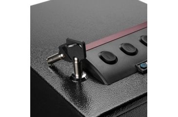 Image of Barska Quick Access Electronic Keypad Safe, Silent Access Mode, Black, Outer Dimensions - 10.5 x 8.5 x 4.5 in AX12432