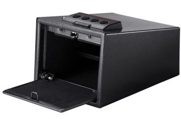 Image of Barska Quick Access Electronic Keypad Safe, Silent Access Mode, Black, Outer Dimensions - 10.5 x 8.5 x 4.5 in AX12432