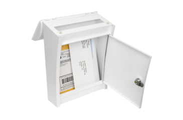 Image of Barska Small Locking Wall Mount Drop Box, White, Small, CB14076