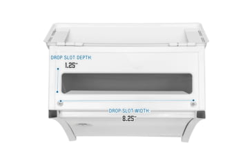 Image of Barska Small Locking Wall Mount Drop Box, White, Small, CB14076