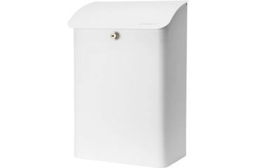 Image of Barska Wall-Mount Top Opening Mail Drop Box, White, Large, CB14074