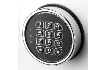 Image of Barska White Keypad Jewelry Safe, Fireproof, Motion Sensor Light Interior, White, External Size 18 x 14 x 17.5 in AX12672