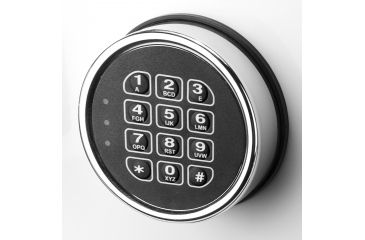 Image of Barska White Keypad Jewelry Safe Tan Interior, White, Medium AX13104