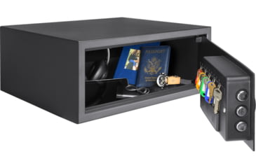 Image of Barska WL120 WardenLight 1.2 Cu. ft Digital Keypad Safe with Interior LED Light, Black, Small, AX13750
