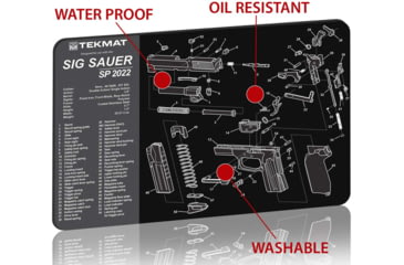 Image of BECK TEK, LLC TEKMAT TEKR17SIGSP2022 Sig Sauer P2022 Handgun Cleaning Mat 11