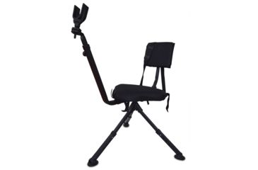Image of BenchMaster Rifle Rest Ground Hunting and Shooting Chair with Rifle Rest, Full 360 Rotation, BMGBHSC