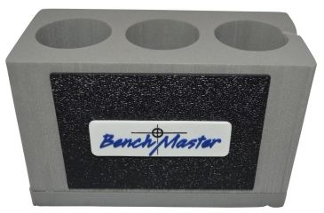 Image of BenchMaster Rifle Rest Suppressor Storage,3 units,1 3/8in diameter, Black &amp; Gray BMWRSS32