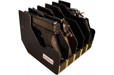 Image of BenchMaster Rifle Rest Weapon Rack Deluxe - Five Gun Pistol Rack - Handgun Safe Storage Accessories, BMWRDM5
