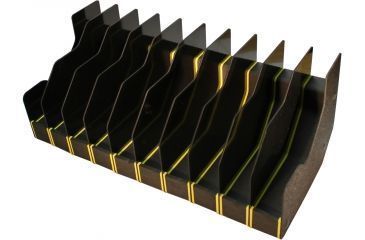 Image of BenchMaster Rifle Rest Weapon Rack Deluxe - Ten Gun Pistol Rack - Handgun Safe Storage Accessories, BMWRDM10