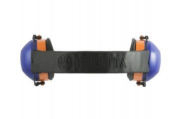 Image of Beretta Gridshell Earmuff, Blue with Orange, CF021000020591UNI
