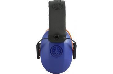 Image of Beretta Gridshell Earmuff, Blue with Orange, CF021000020591UNI