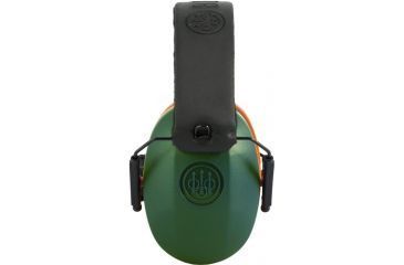 Image of Beretta Gridshell Earmuff, Green with Orange, CF02100002077WUNI