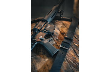 Image of Bieling Leather Co. Classic Leather Rifle Sling, Black, 36 - 42in, BLC0001