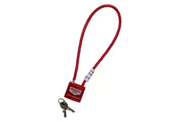 Image of Birchwood Casey Fifteen Inch Cable Lock With Two Keys Red, BC-04801