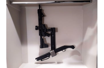 Image of Blac-Rac 4130-M Pump Shotgun Rack w/Lock, Black/Gray, Small, 4130-M