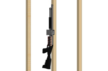 Image of Blac-Rac 4130-M Pump Shotgun Rack w/Lock, Black/Gray, Small, 4130-M