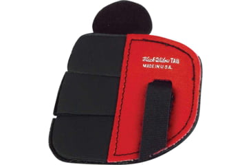 Image of Black Widow Super Leather Shooting Tab 3 Fingers Under LH, Black/Brown, Extra Large, 5331