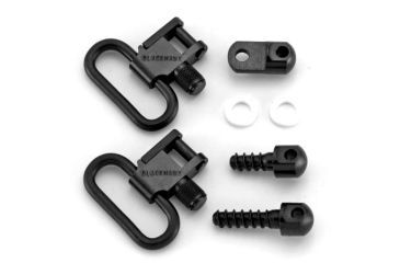 Image of BlackHawk LOK-Down Rifle Sling Swivels - Auto and Single Shot Ruger Carbines, 1in. Blued Swivels 70SW09BK