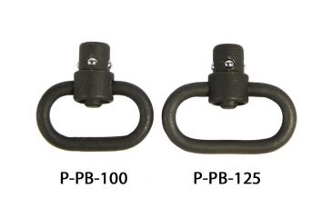 Image of Blue Force Gear PPB100 Vickers Push Button 1 Swivel Bases Black Stainless Steel