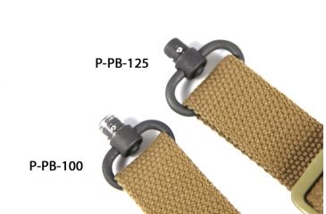 Image of Blue Force Gear PPB125 Vickers Push Button 1.25 Swivel Bases Black Stainless Steel