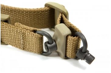 Image of Blue Force Gear Vickers Padded 2-To-1 Sling, Red Swivel Version, Nylon Adjuster And Hardware, Coyote Brown VCAS-2TO1-RED-200-AA-CB