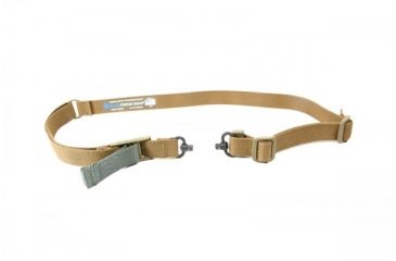 Image of Blue Force Gear Vickers Padded 2-To-1 Sling, Red Swivel Version, Nylon Adjuster And Hardware, Coyote Brown VCAS-2TO1-RED-200-AA-CB
