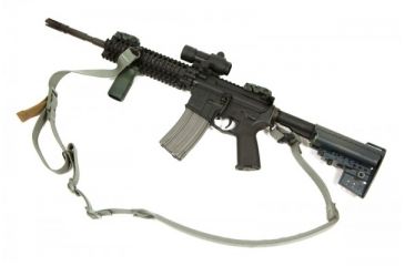 Image of Blue Force Gear Vickers Padded 2-To-1 Sling, Red Swivel Version, Nylon Adjuster And Hardware, Foliage Green VCAS-2TO1-RED-200-AA-FG