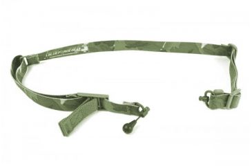 Image of Blue Force Gear Vickers Padded 2-To-1 Sling, Red Swivel Version, Nylon Adjuster And Hardware, Multicam Tropic VCAS-2TO1-RED-200-AA-MT