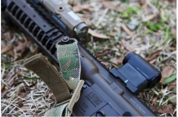 Image of Blue Force Gear Vickers Padded 2-To-1 Sling, Red Swivel Version, Nylon Adjuster And Hardware, Multicam VCAS-2TO1-RED-200-AA-MC