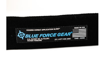 Image of Blue Force Gear Vickers 2-to-1 Padded Sling, RED Swivel Version w/Nylon Adjuster and Hardware, Black VCAS-2TO1-RED-200-AA-BK