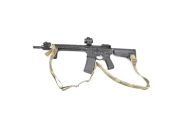 Image of Blue Force Gear Vickers 221 2-to-1 Padded Sling, Push Button Version w/Nylon Adjuster and Hardware, Multicam VCAS-2TO1-PB-200-AA-MC
