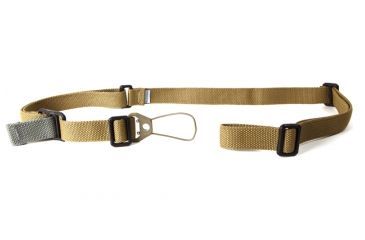 Image of LENGTH=123-#####-Blue Force Gear Vickers Ak Sling, Standard, Nylon Adjustor., Uwl-Pb Molded Attached To Front End, Coyote Brown K-SP-0046-CB
