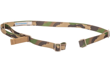 Image of Blue Force Gear Vickers Combat Applications Unpadded Sling w/Nylon Adjuster, Woodland, VCAS-125-OA-WL-RTL