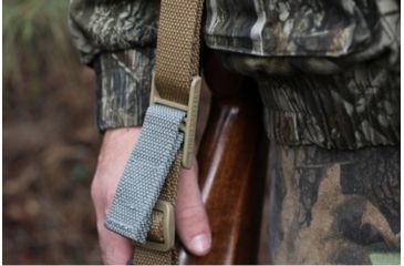 Image of Blue Force Gear Vickers Padded Push Button Sling w/Nylon Adjuster and Hardware, Coyote Brown, VCAS-PB-200-AA-CB