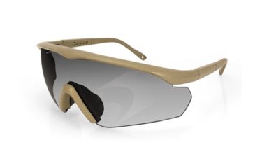 Image of Bobster Delta Ballistics Shooting Glass, Z87, Tan Frame, 2 Lenses EDEL101T