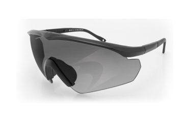 Image of Bobster Delta Large Ballistic Shooting Glass, Z87, Matte Blk, 3 Lens EDELL301