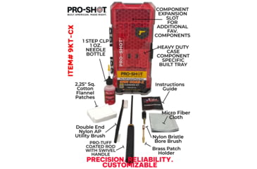 Image of Pro-Shot Core X Essentials Pistol Cleaning Kit, 20 Piece, 9mm, 9KT-CX