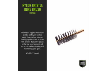 Image of Breakthrough Clean Technologies 12 Gauge Nylon Bristle Bore Brush, BT-12GNBB