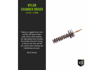 Image of Breakthrough Clean Technologies AR15/M16/M4 - .223 Cal/5.56mm Nylon Chamber Brush, #8-32, BT-223NCB-AR