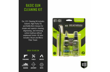 Image of Breakthrough Clean Technologies Basic Kit w/ Military-Grade Solvent, 2oz Bottle, High-Purity Oil, 2oz. Bottle, BT-101