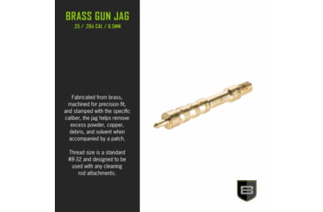 Image of Breakthrough Clean Technologies Brass Cleaning Jag .25cal/6.5mm/254Cal, BT-25/6.5BJ