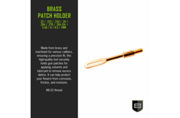 Image of Breakthrough Clean Technologies Brass Patch Holder, .22 Cal, BT-22BPH