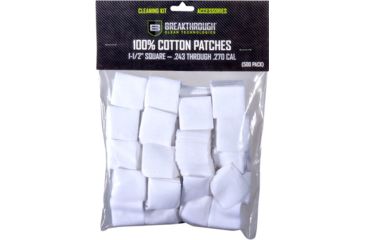 Image of Breakthrough Clean Technologies Breakthrough Cleaning Patches 1 1/2'' Square .243-270 500 Pck