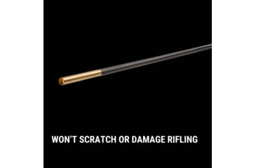 Image of Breakthrough Clean Technologies Carbon Fiber Cleaning Rod with Rotating, Ergonomic Aluminum Handle, 5mm, 12in, BT-CFRR-12