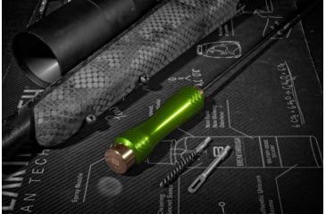 Image of Breakthrough Clean Technologies Carbon Fiber Cleaning Rod with Rotating, Ergonomic Aluminum Handle, 5mm, 12in, BT-CFRR-12