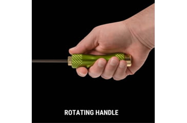 Image of Breakthrough Clean Technologies Carbon Fiber Cleaning Rod with Rotating, Ergonomic Aluminum Handle, 5mm, 12in, BT-CFRR-12