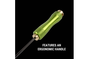 Image of Breakthrough Clean Technologies Carbon Fiber Cleaning Rod with Rotating, Ergonomic Aluminum Handle, 5mm, 12in, BT-CFRR-12