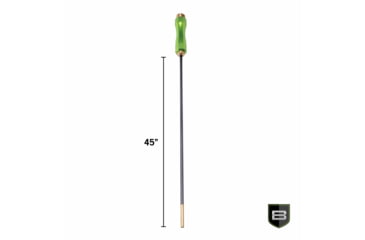 Image of Breakthrough Clean Technologies Carbon Fiber Cleaning Rod with Rotating, Ergonomic Aluminum Handle, 7mm, 45in Length, Black/Green, BT-CFRR-S45
