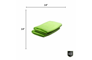Image of Breakthrough Clean Technologies Green Microfiber Towel - 2 Pack, BT-MFT-2PK