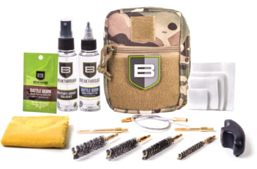 Image of Breakthrough Clean Technologies Nylon Pouch with Molle - Cable Pull Through Cleaning Kit, Camo, .22 Caliber/.45 Caliber, BT-QWIC-P-CAM